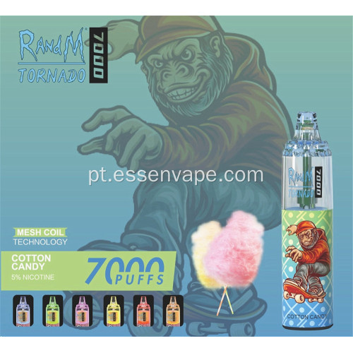 Venda popular Vape Randm Tornado 7000puffs Polônia